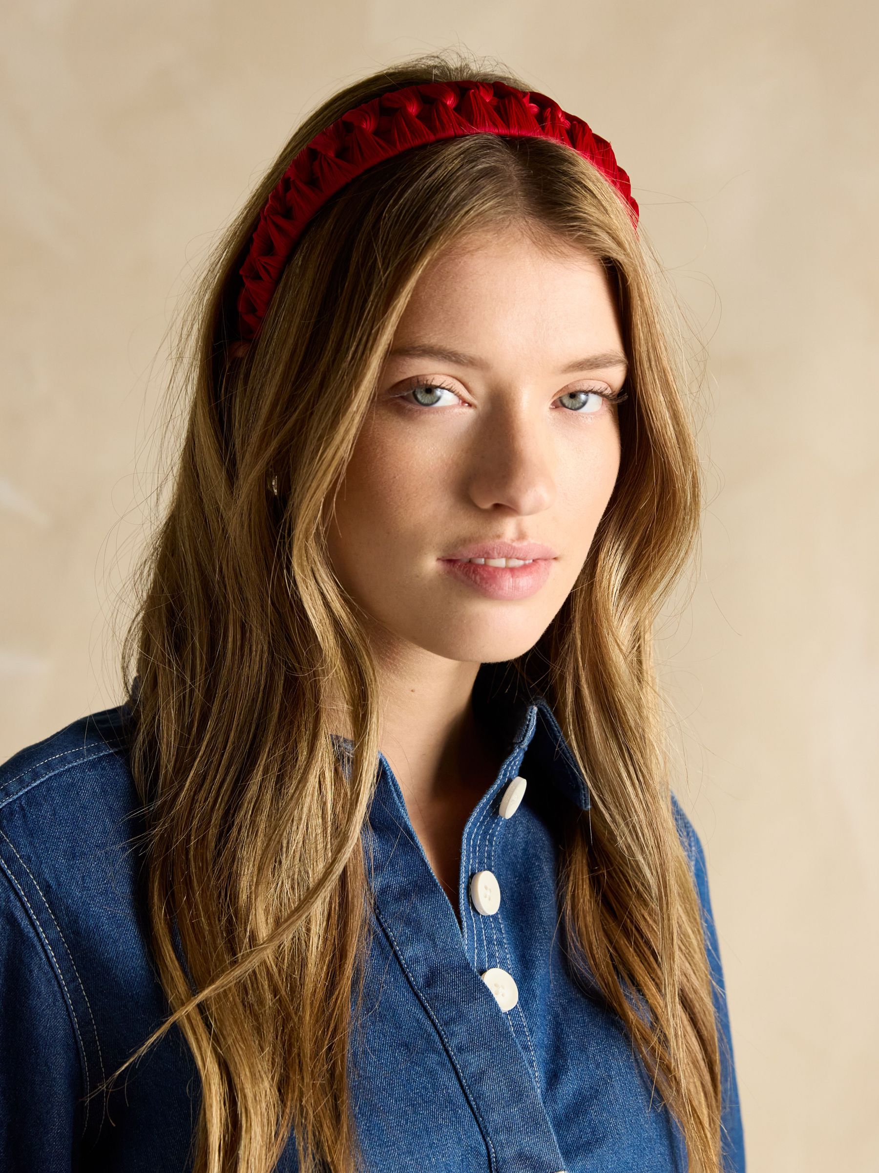Patsy Red Knot Headband (E01494) | £15