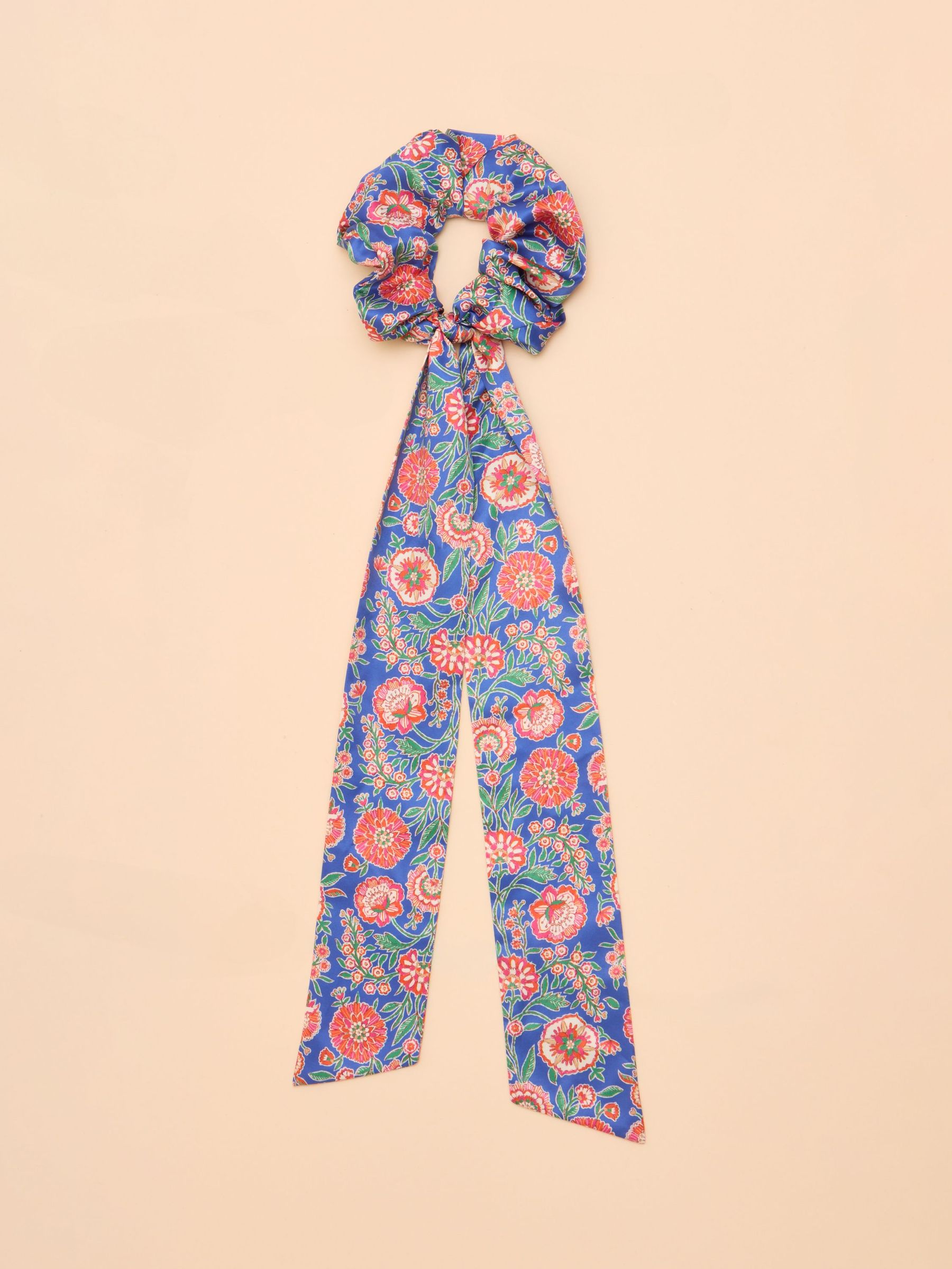Elissia Blue/Pink Scarf Scrunchie (E01501) | £15