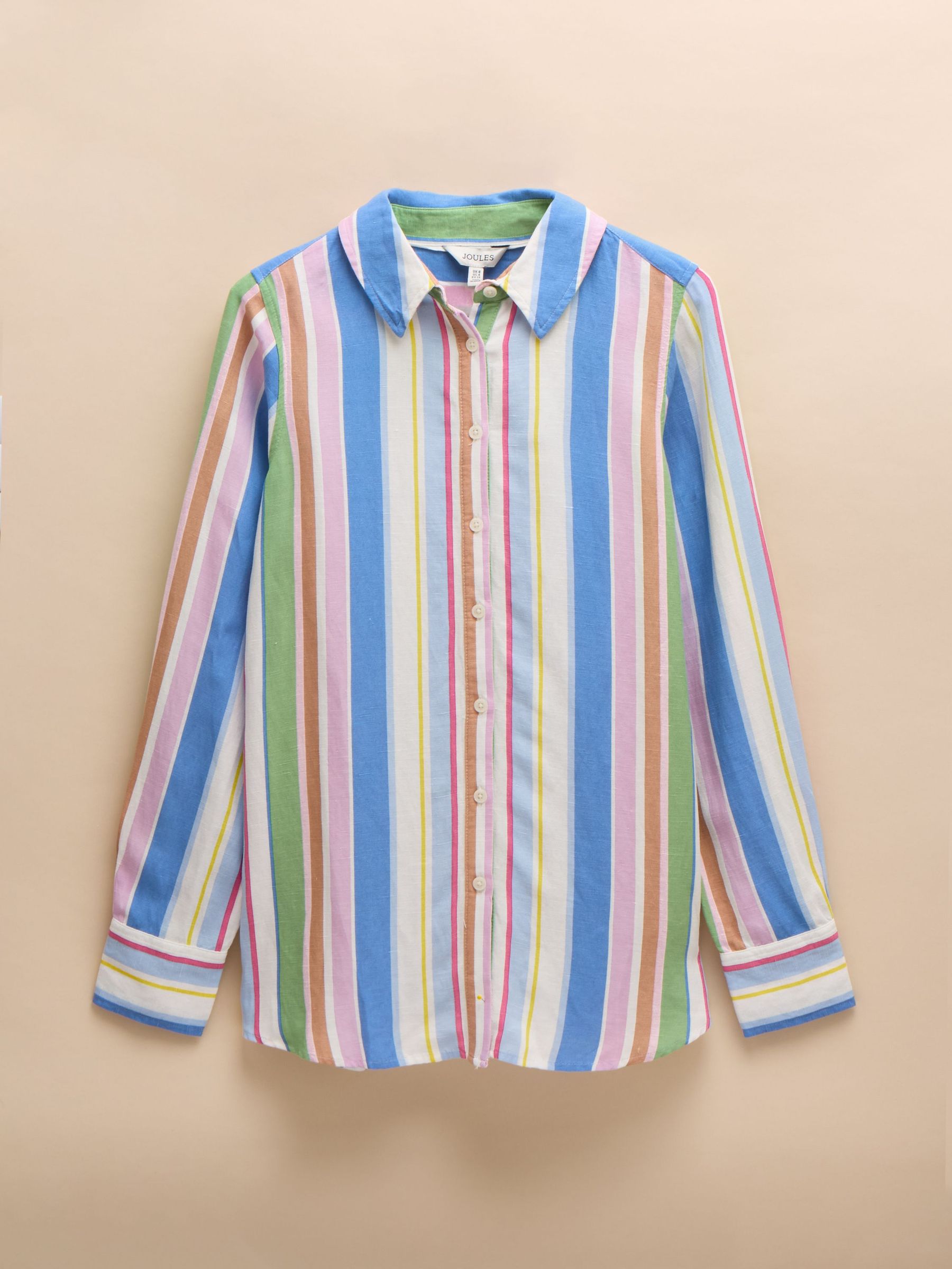 Maeva Stripe Relaxed Fit 100% Linen Shirt