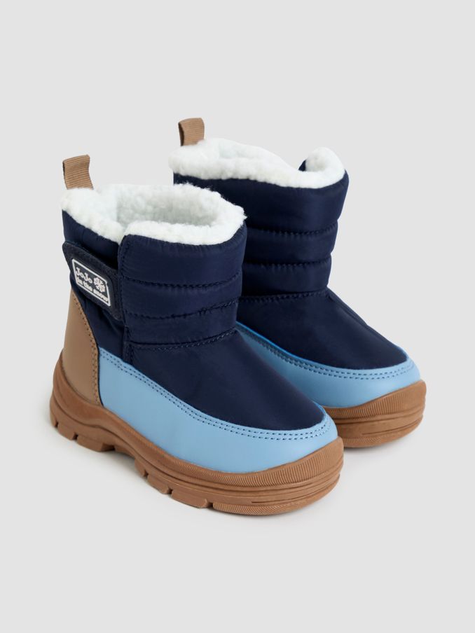 Navy Blue Cosy Snow Boots (E02559) | £27 - £30