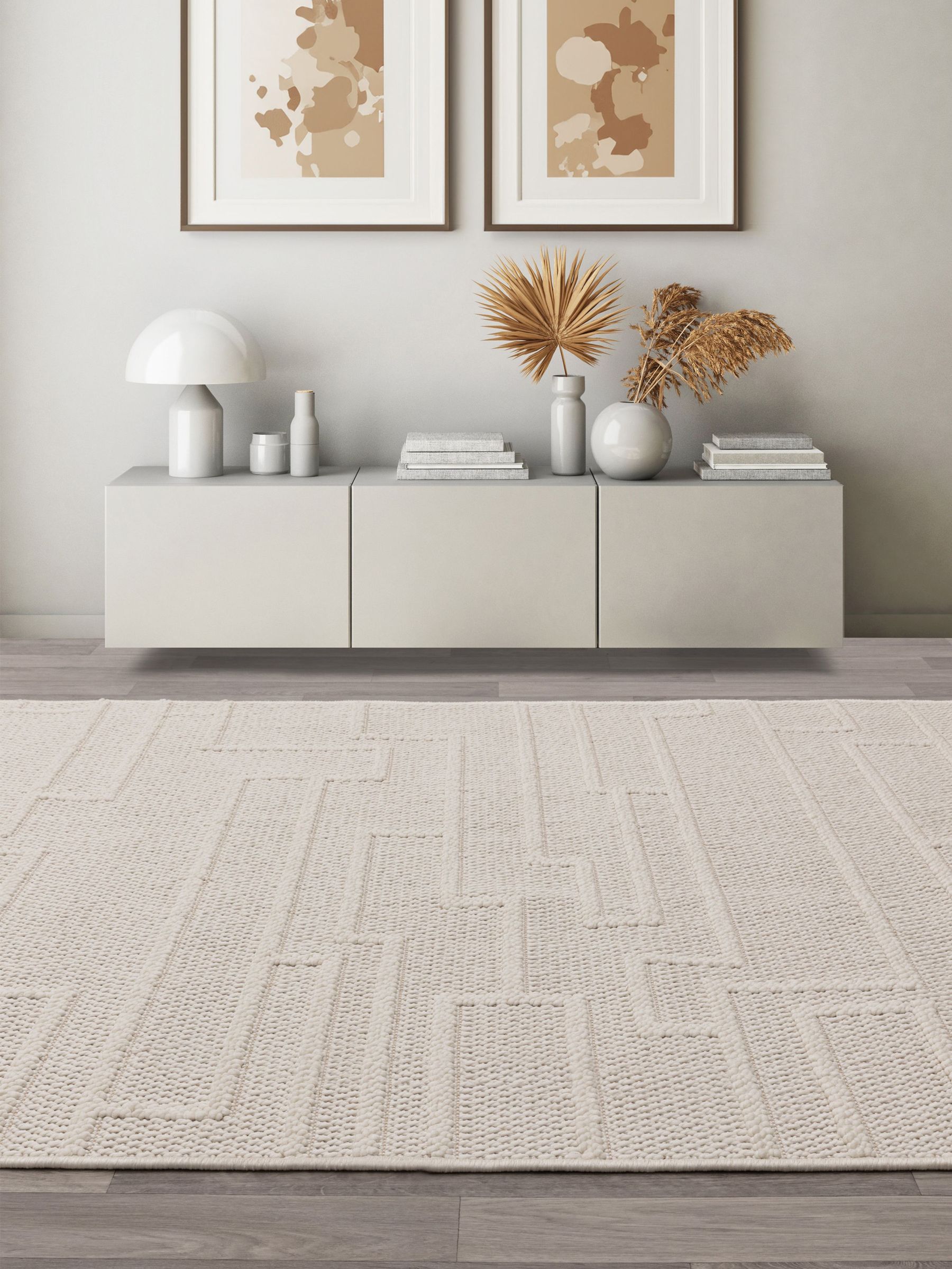 Ivory Rug (E09171) | £59 - £279