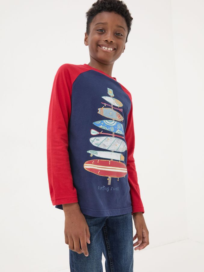Navy Board Tree T-Shirt (E11244) | £8
