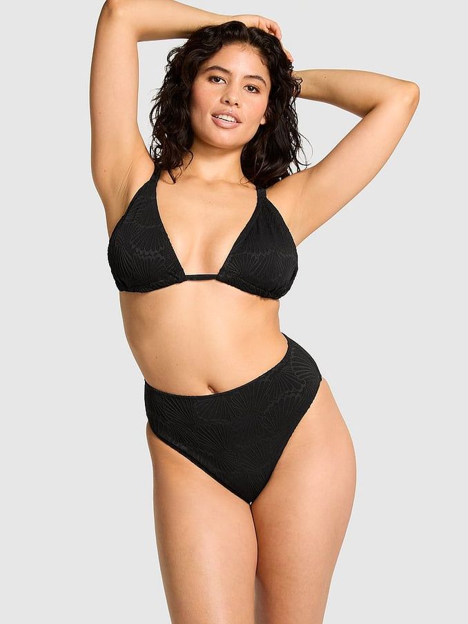 Pure Black Triangle Swim Bikini Top (E11738) | £13