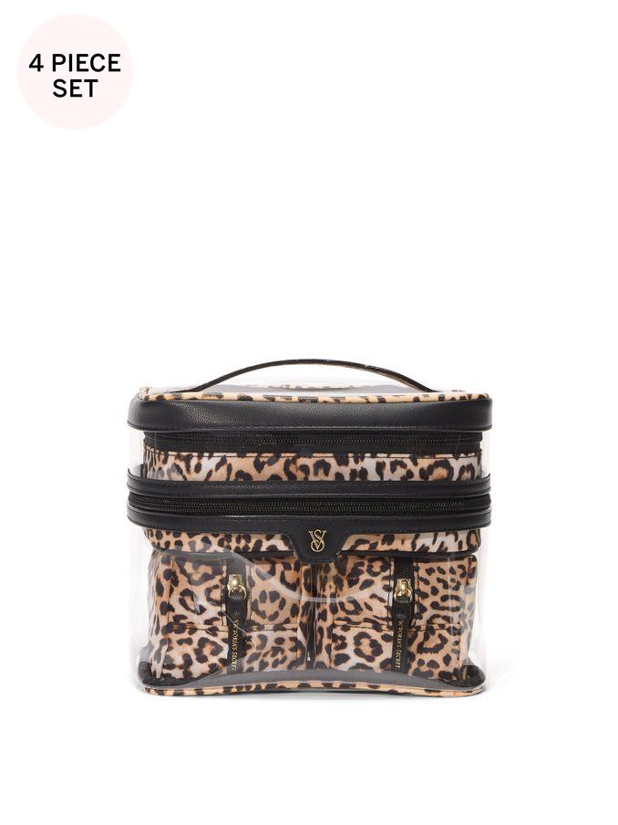 Leopard Brown 4 in 1 Makeup Bag (E11746) | £45