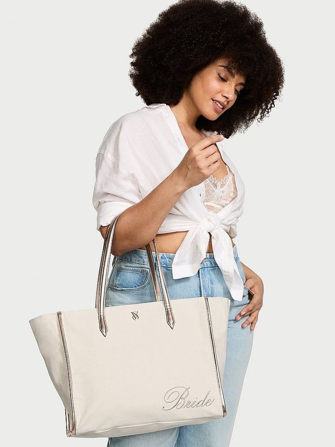 Bridal Ivory White Tote Bag (E11770) | £69