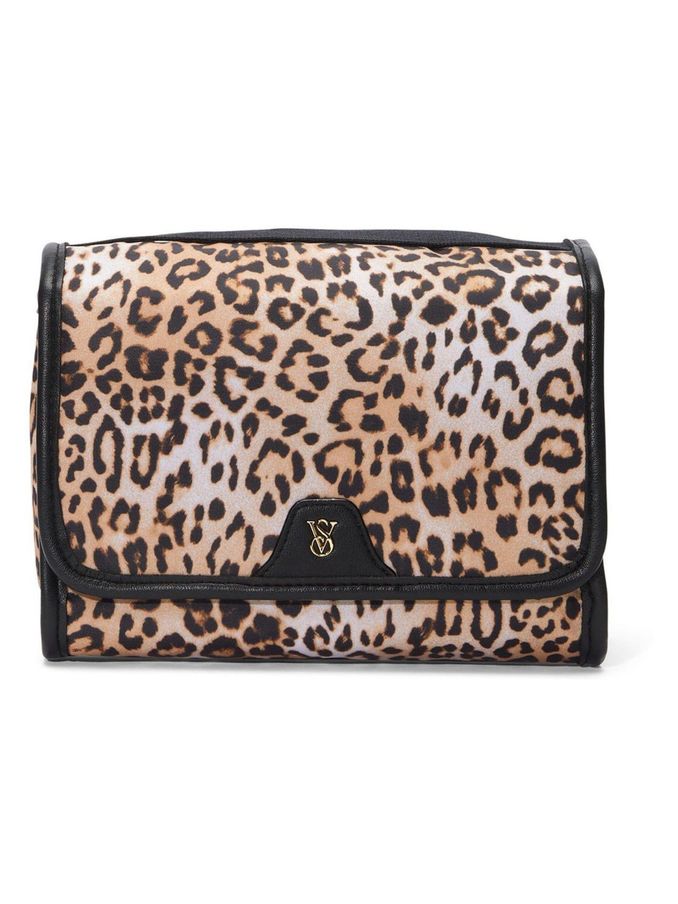 Leopard Brown Jetsetter Hanging Make Up Bag (E12199) | £35