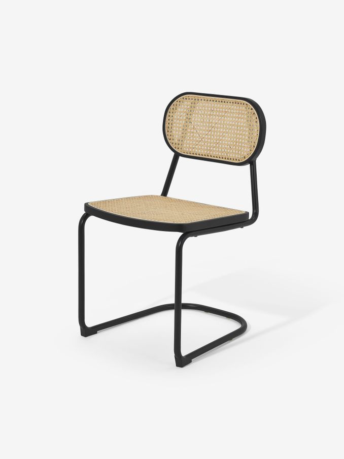 Set of 2 Leora Dining Chairs in Black (E12333) | £449