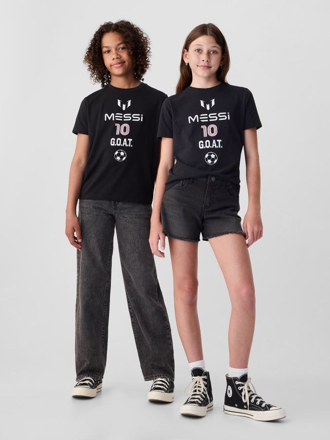 Black Messi Graphic Short Sleeve Crew Neck T-Shirt (4-13yrs) (E12997) | £14