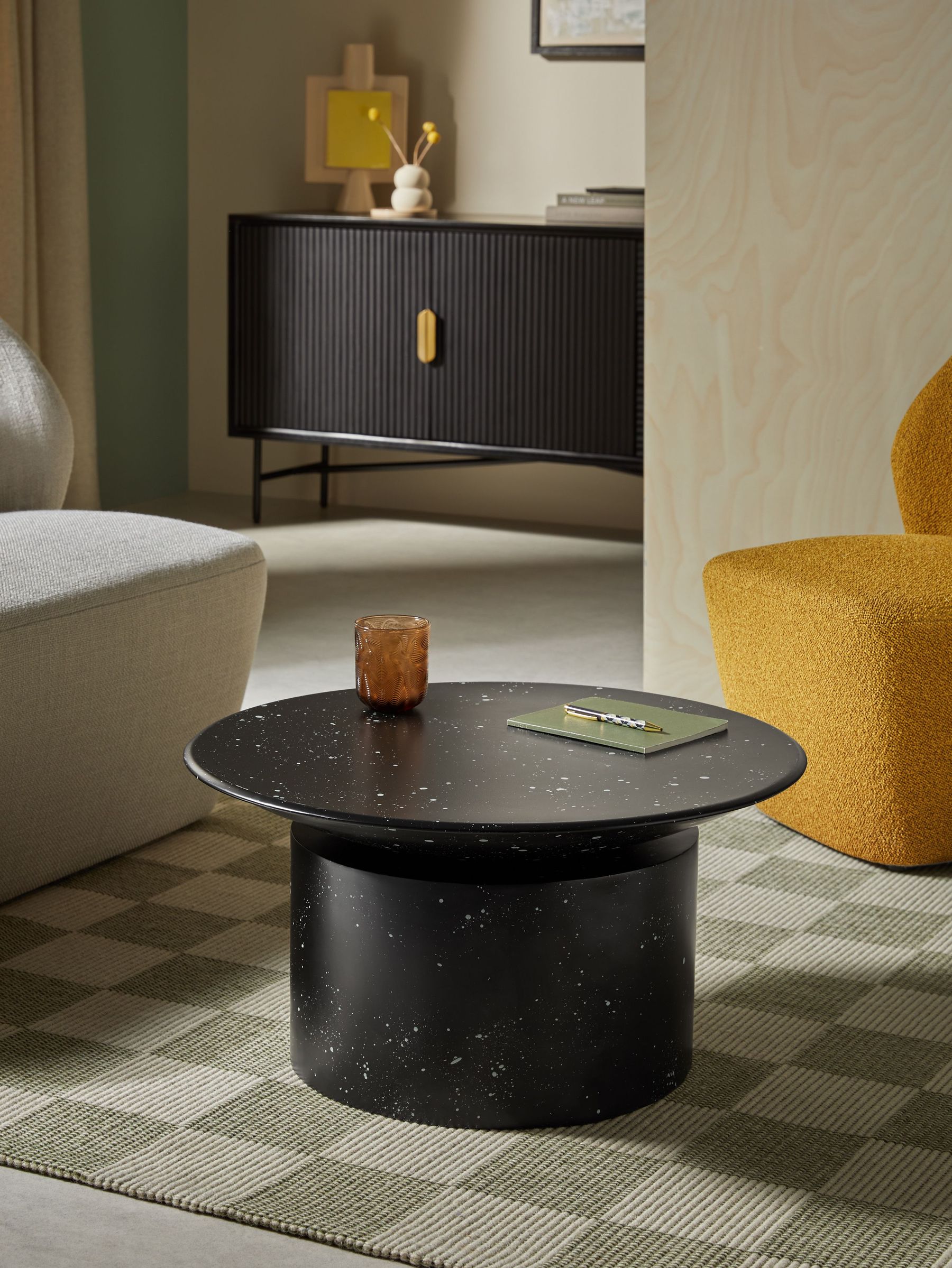 Bava Coffee Table in Black and White (E13476) | £299