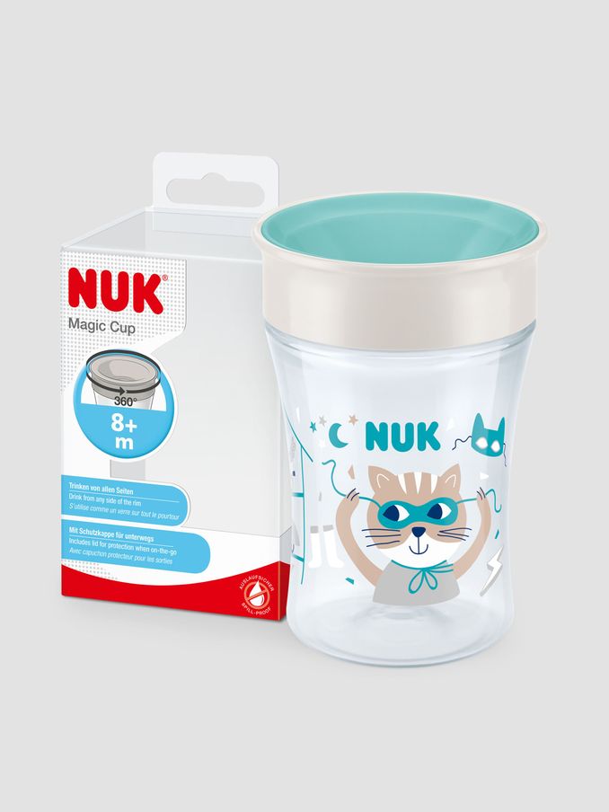 Green NUK Cat Magic Sippy Cup (E13730) | £5