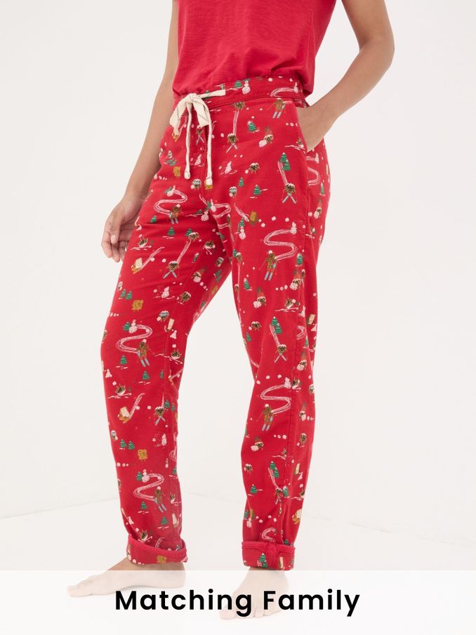 Christmas Eva Red Food Pyjama Bottoms (E13865) | £18