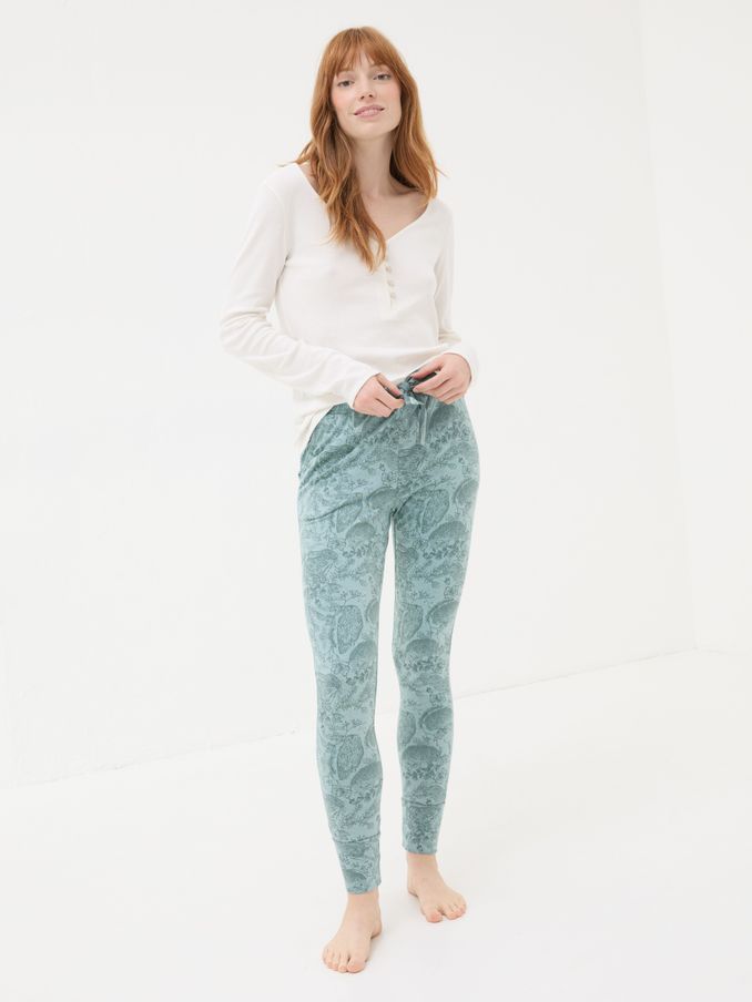 Ellie Teal Green Ellie Woodland Pyjama Bottoms (E15620) | £18