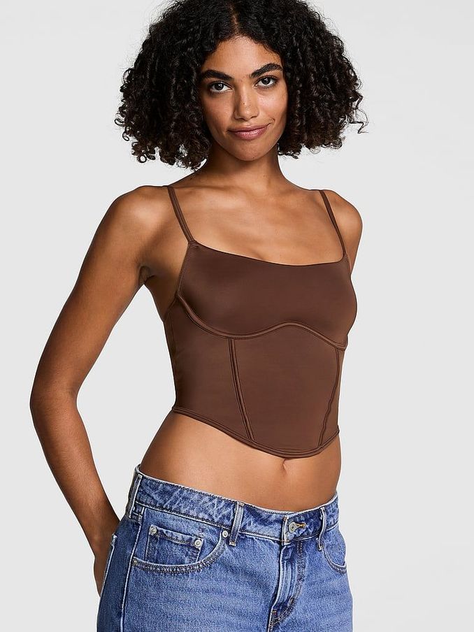 Ganache Nude Soft Stretch Corset Top (E16299) | £25