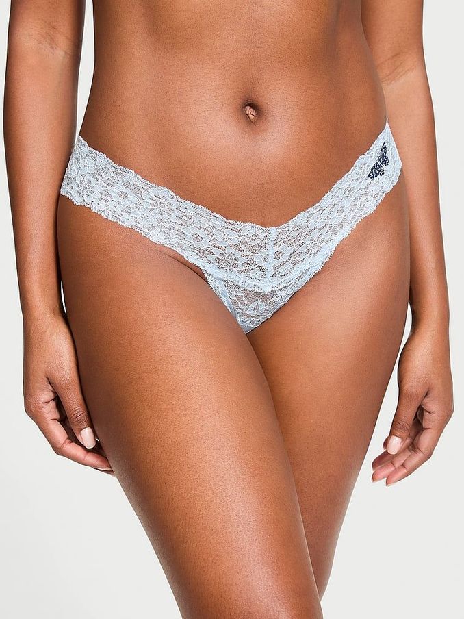 Light Blue Butterflies Thong Knickers (E16307) | £4