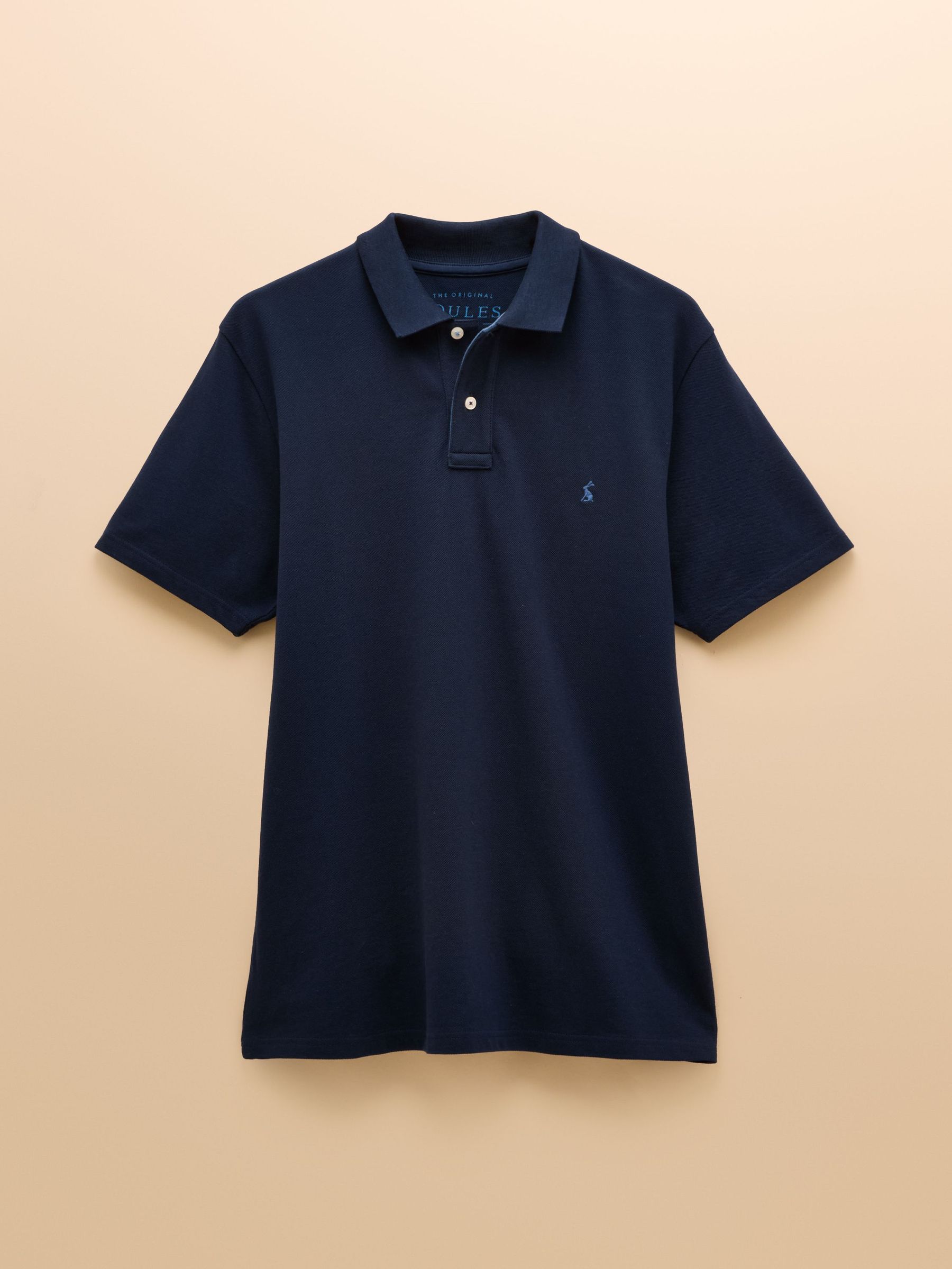 Navy Cotton Pique Polo Shirt (E16377) | £19.95