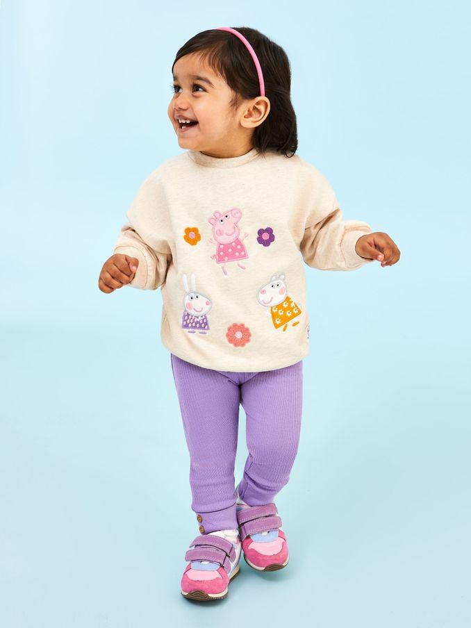 Lilac Peppa Pig Sweatshirt & Leggings Set (E16862) | £16