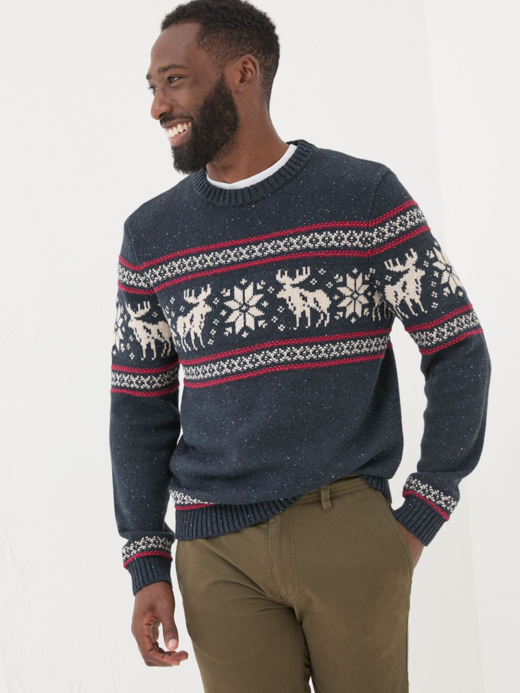Navy Moose Crew Jumper (E18799) | £30