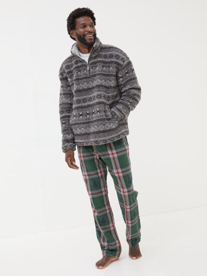 Charcoal Grey Patterned Sofa Sweatshirt (E21852) | £25