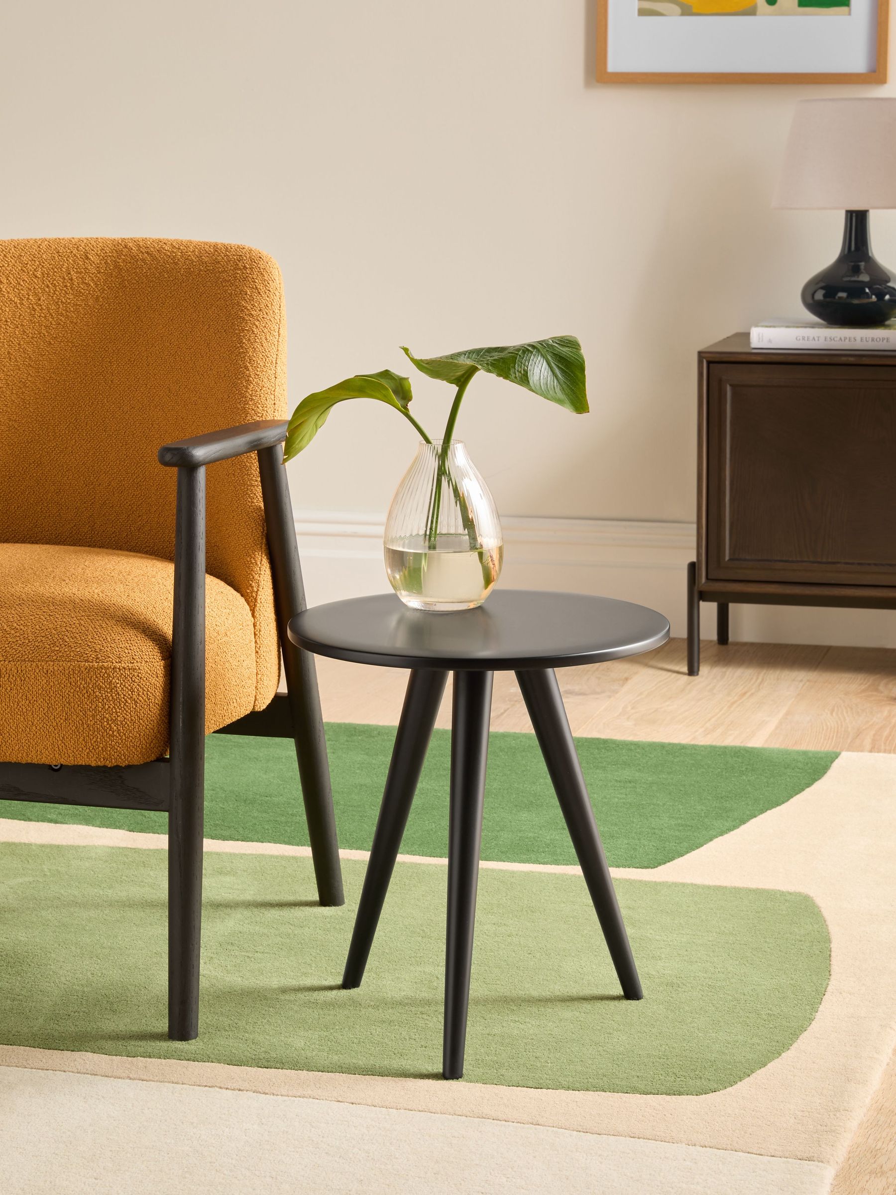 Jasper Conran London Black Bray Side Table (E22167) | £99