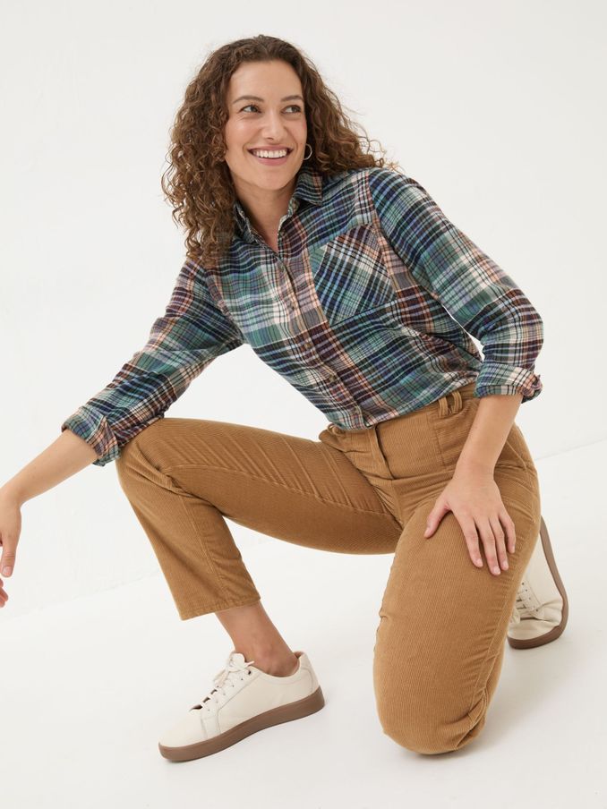Olivia Multi 100% Cotton Check Shirt (E22582) | £28