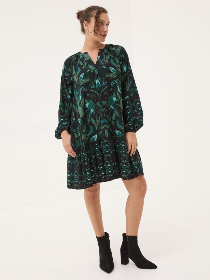 Black Dark Skies Amy Mirrored Tunic Dress (E22622) | £36