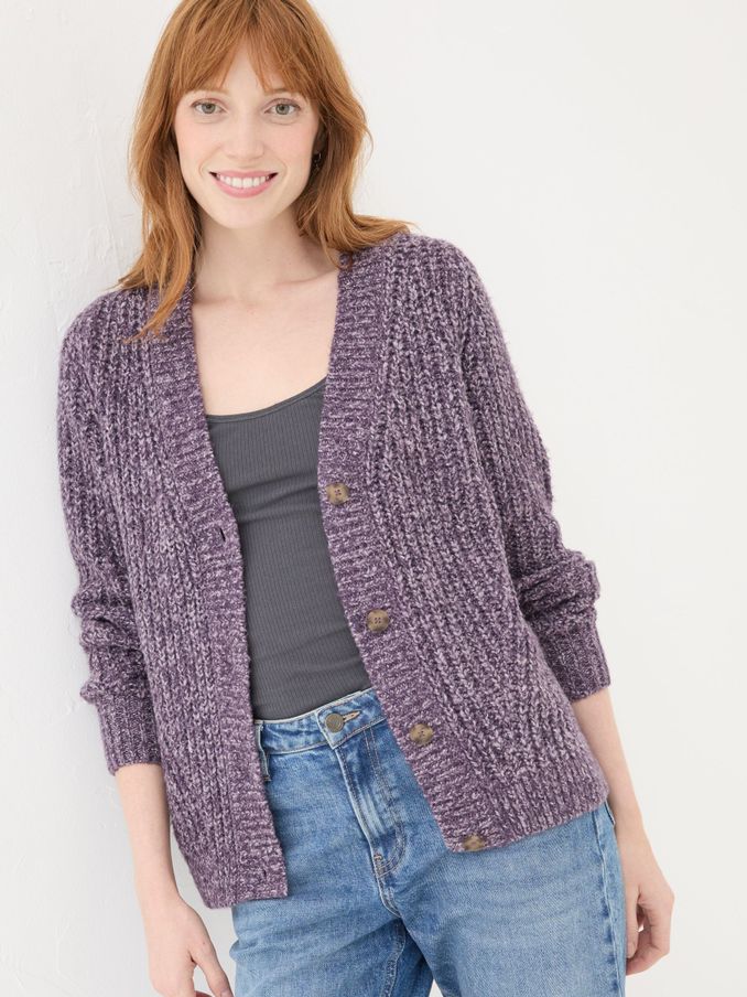 Purple Alicia Cardigan (E23467) | £32