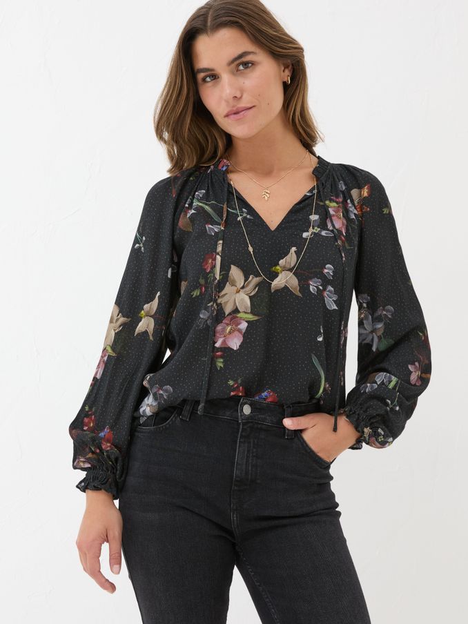 Black Lil Moonlit Blouse (E23707) | £28