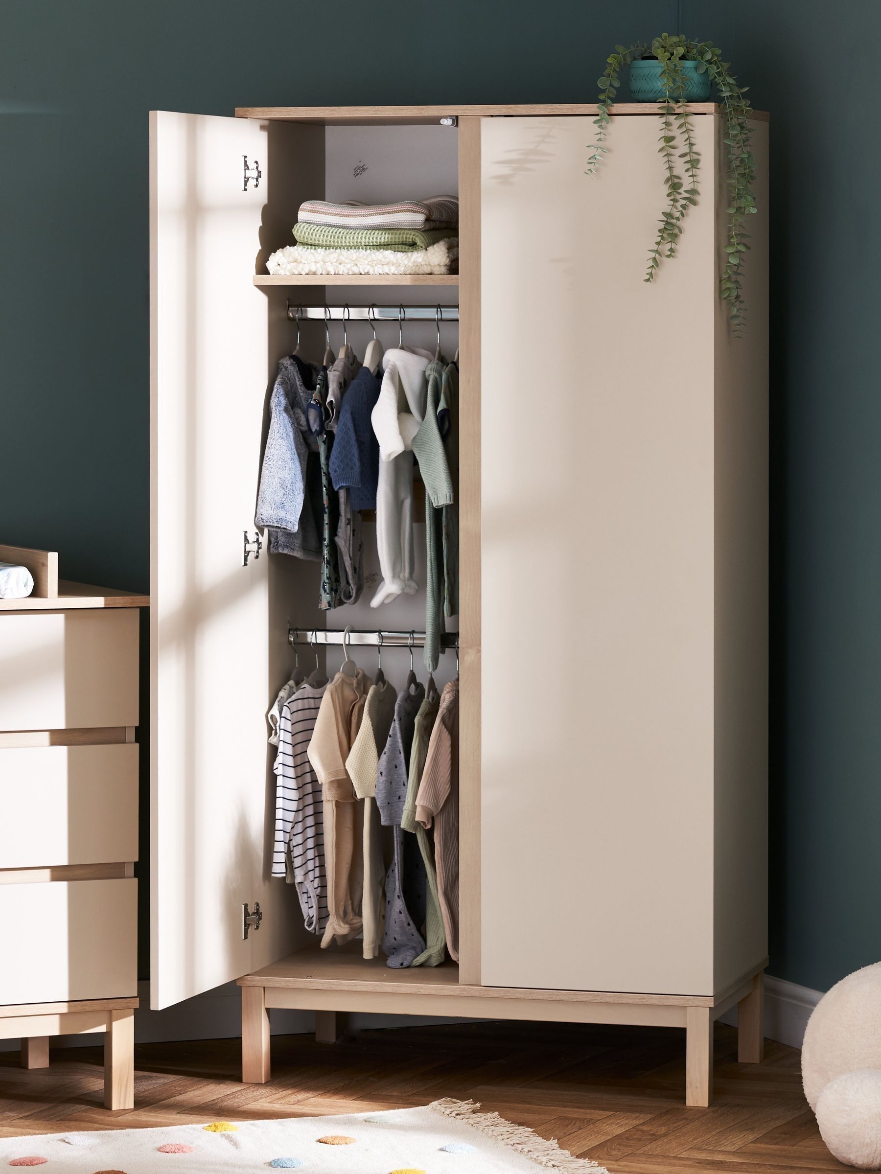Obaby Astrid Satin Astrid Double Wardrobe (E24039) | £400
