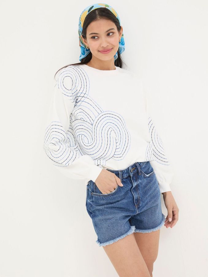 Blue Holywell Denim Cut Off Shorts (E26607) | £18