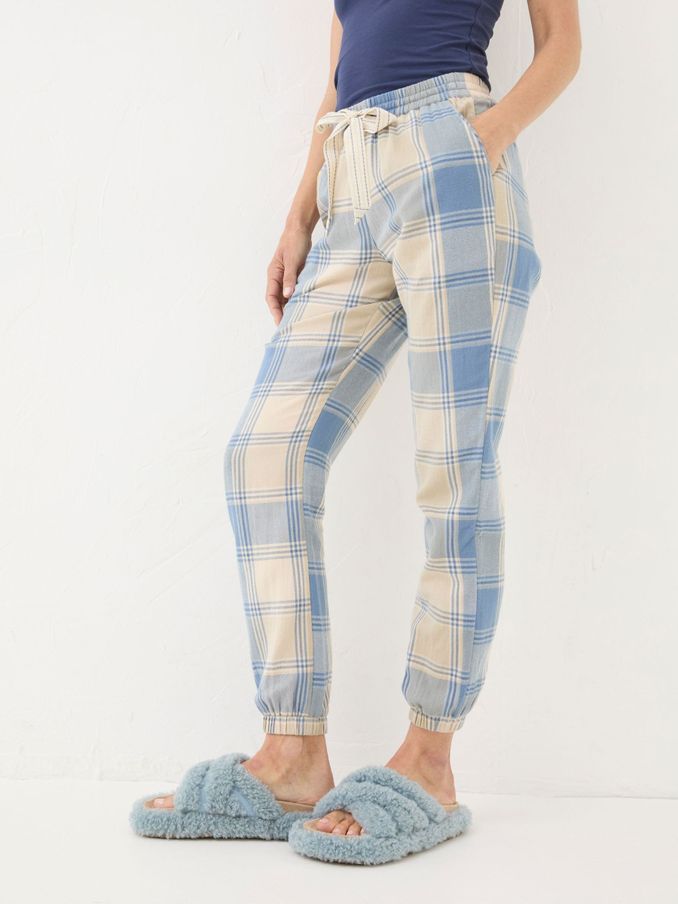 Cora Ivory Check Check Pyjama Bottoms (E27363) | £20