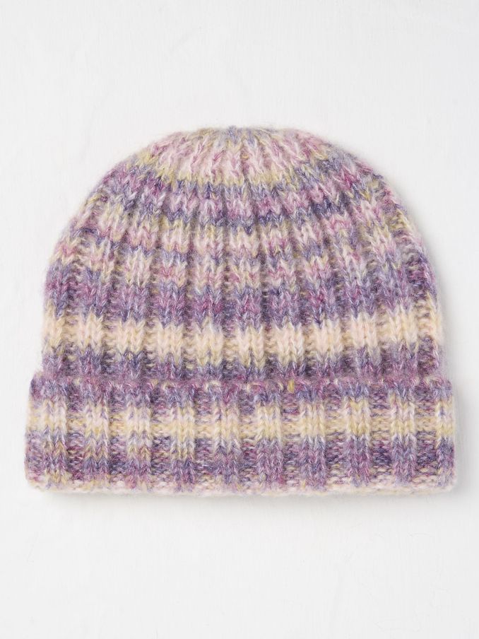 Purple Space Dye Rib Beanie (E27492) | £5