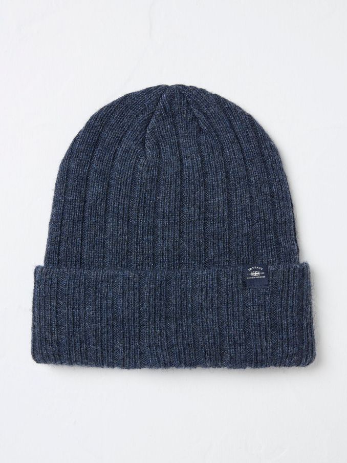 Sebastian Blue Marl Rib Beanie (E27499) | £12