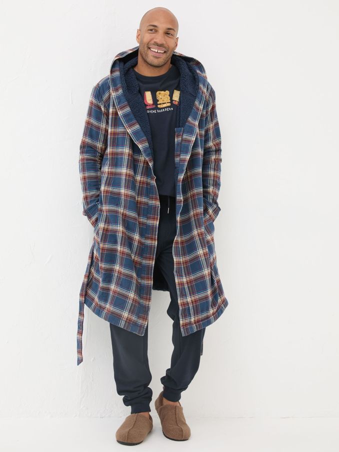 Chepstow Navy Dressing Gown (E27504) | £45