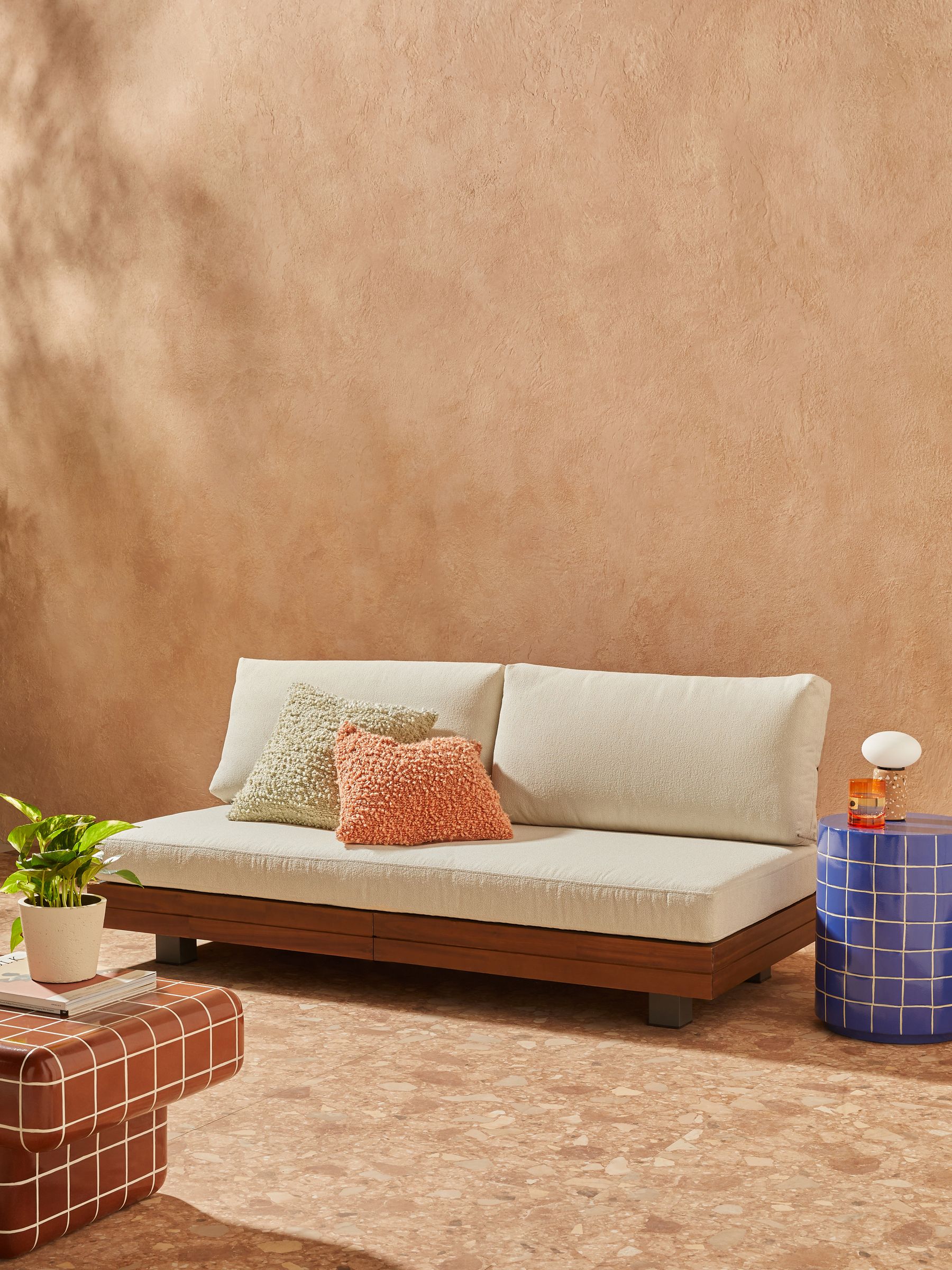 Avarna Garden 2 Seater Sofa in Off White Boucle (E27942) | £829