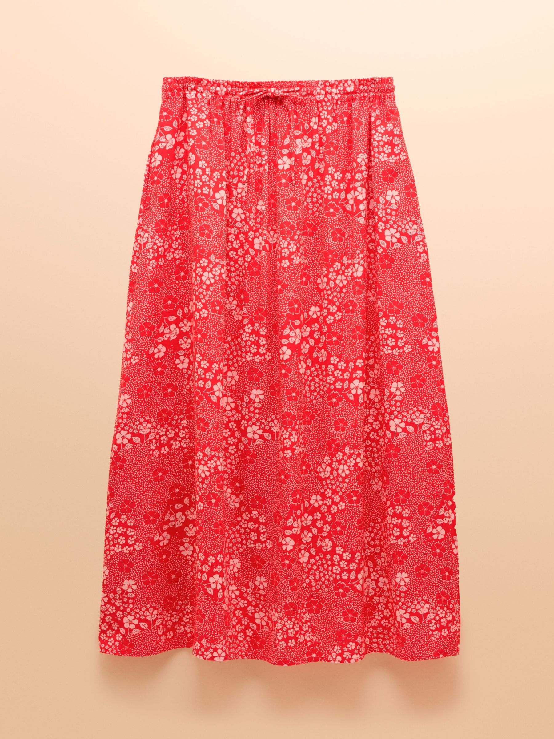 Adele Red Midi Skirt