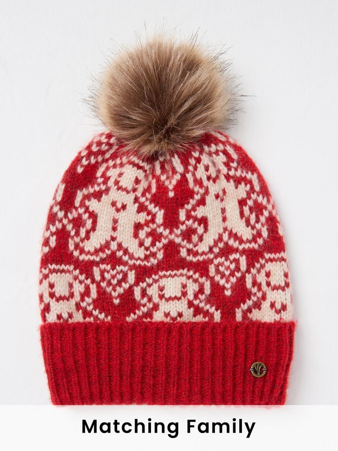 Red Ginger Bread Beanie Hat (E28273) | £8