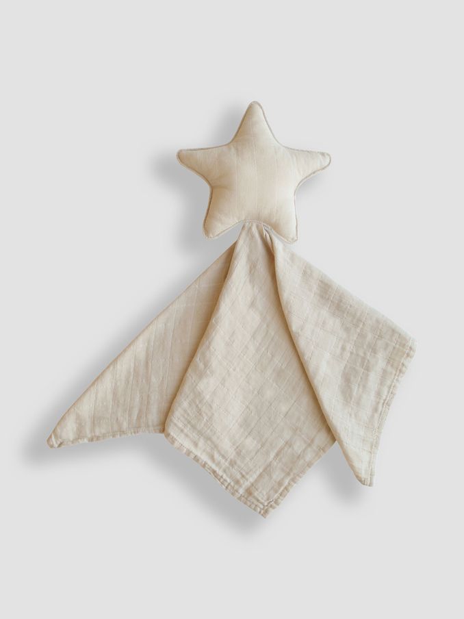 White Mushie Star Lovey Blanket (E29770) | £5