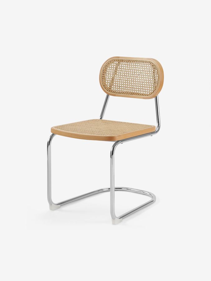 Set of 2 Leora Dining Chairs in Chrome Effect (E29863) | £449