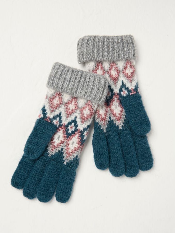 Teal Blue Frankie Gloves (E30504) | £12
