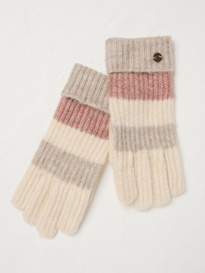 Natural Colourblock Gloves (E30508) | £12
