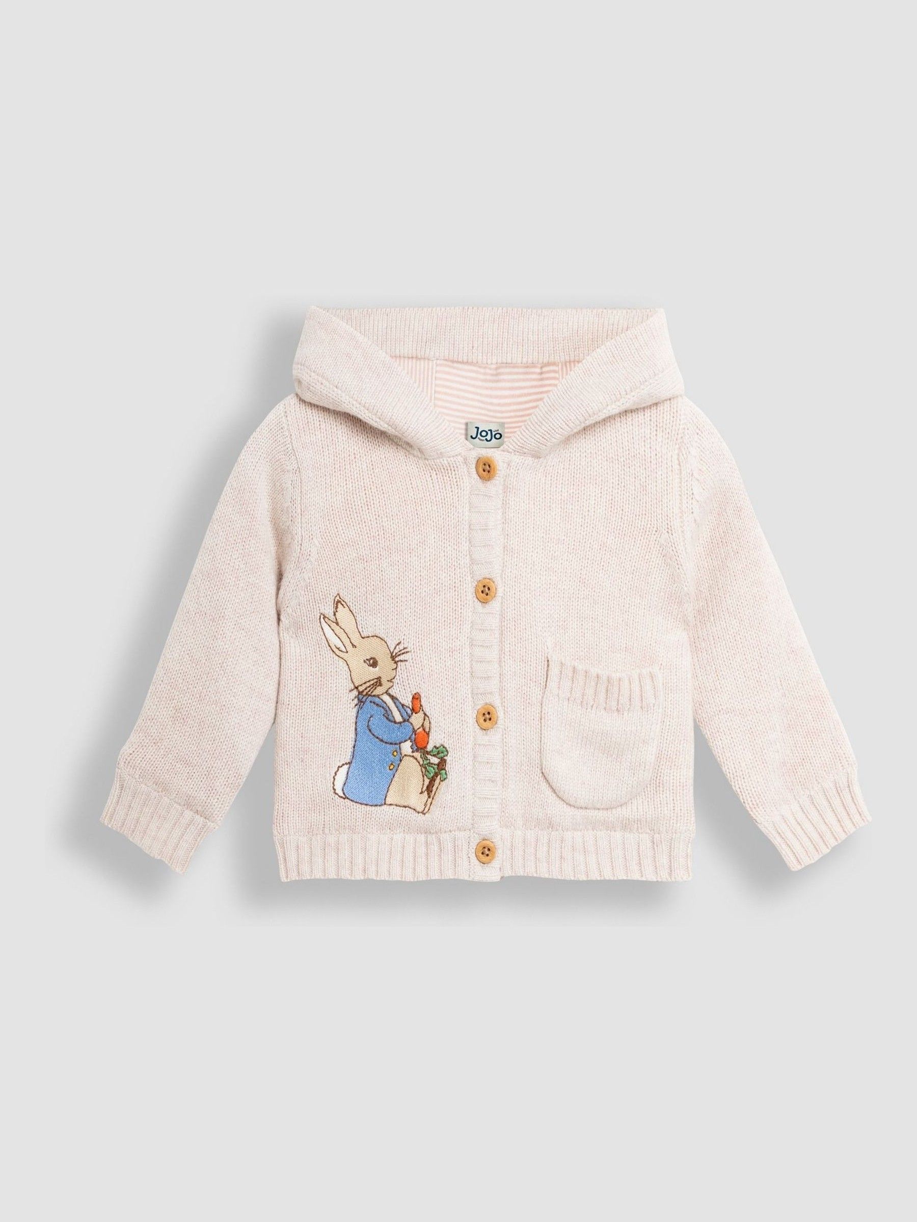 Neutral Baby Peter Rabbit Cosy Hooded Cardigan (E31323) | £16