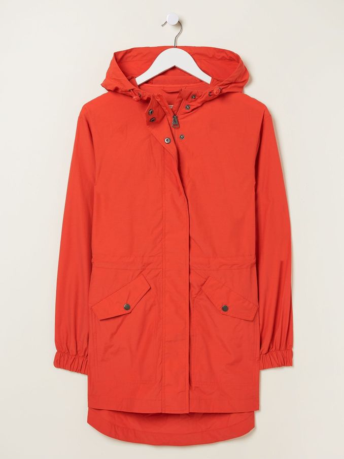 Lily Red Lightweight Parka (E31670) | £32