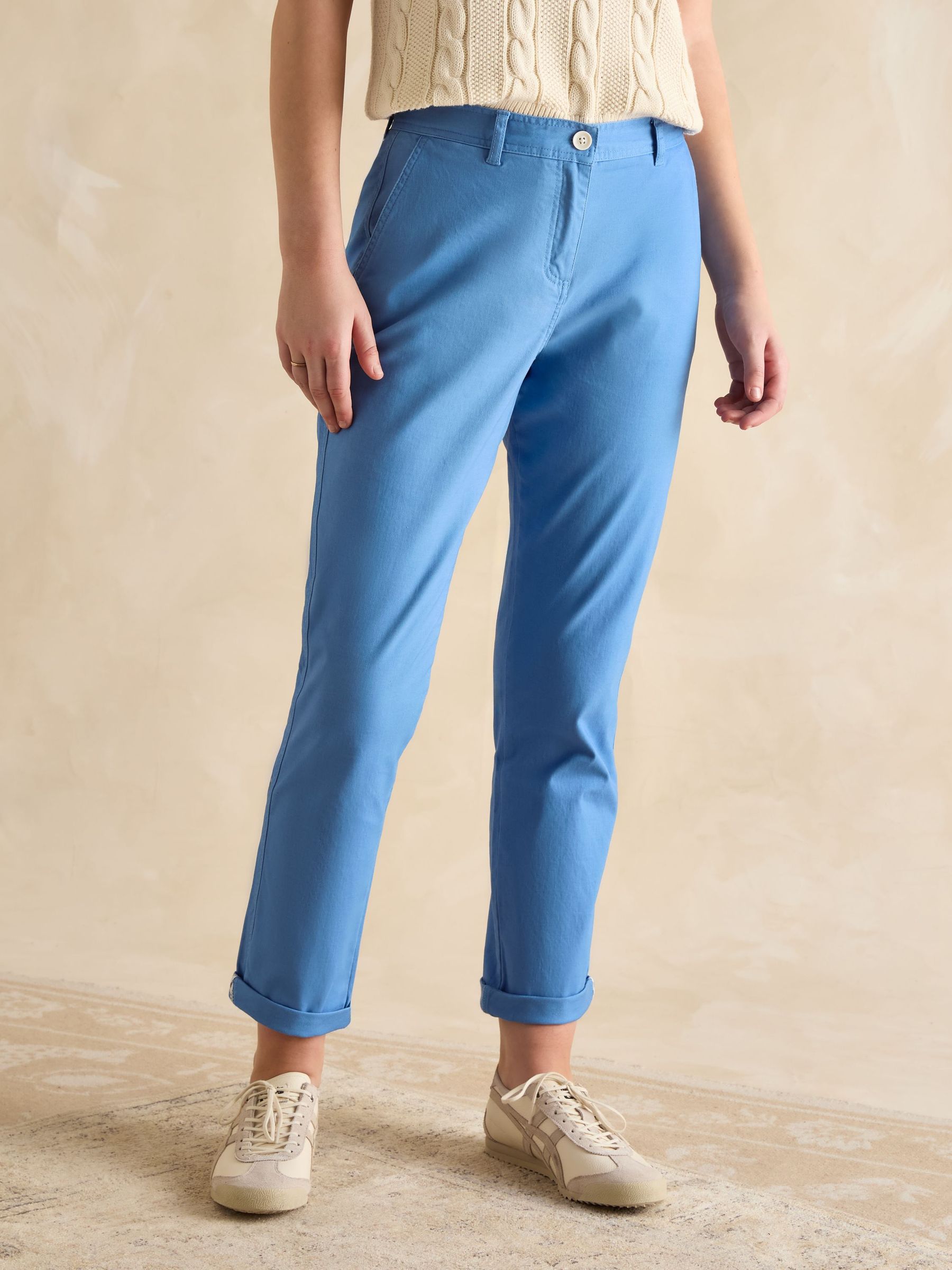 Slim Fit Blue Chino Trousers (E32942) | £55