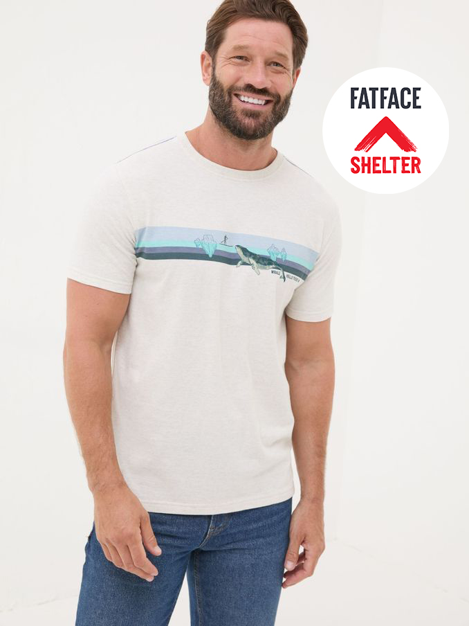 Natural Shelter Whale Hello There! T-shirt (E33979) | £14