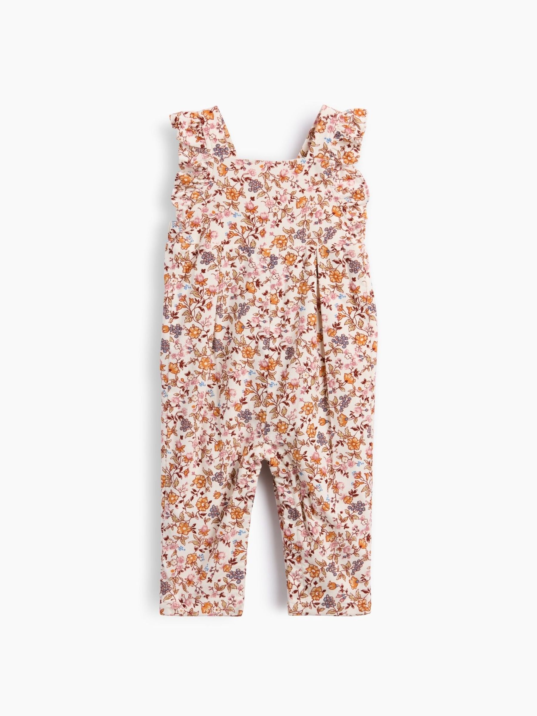 Autmnal - Floral Corduroy Overalls