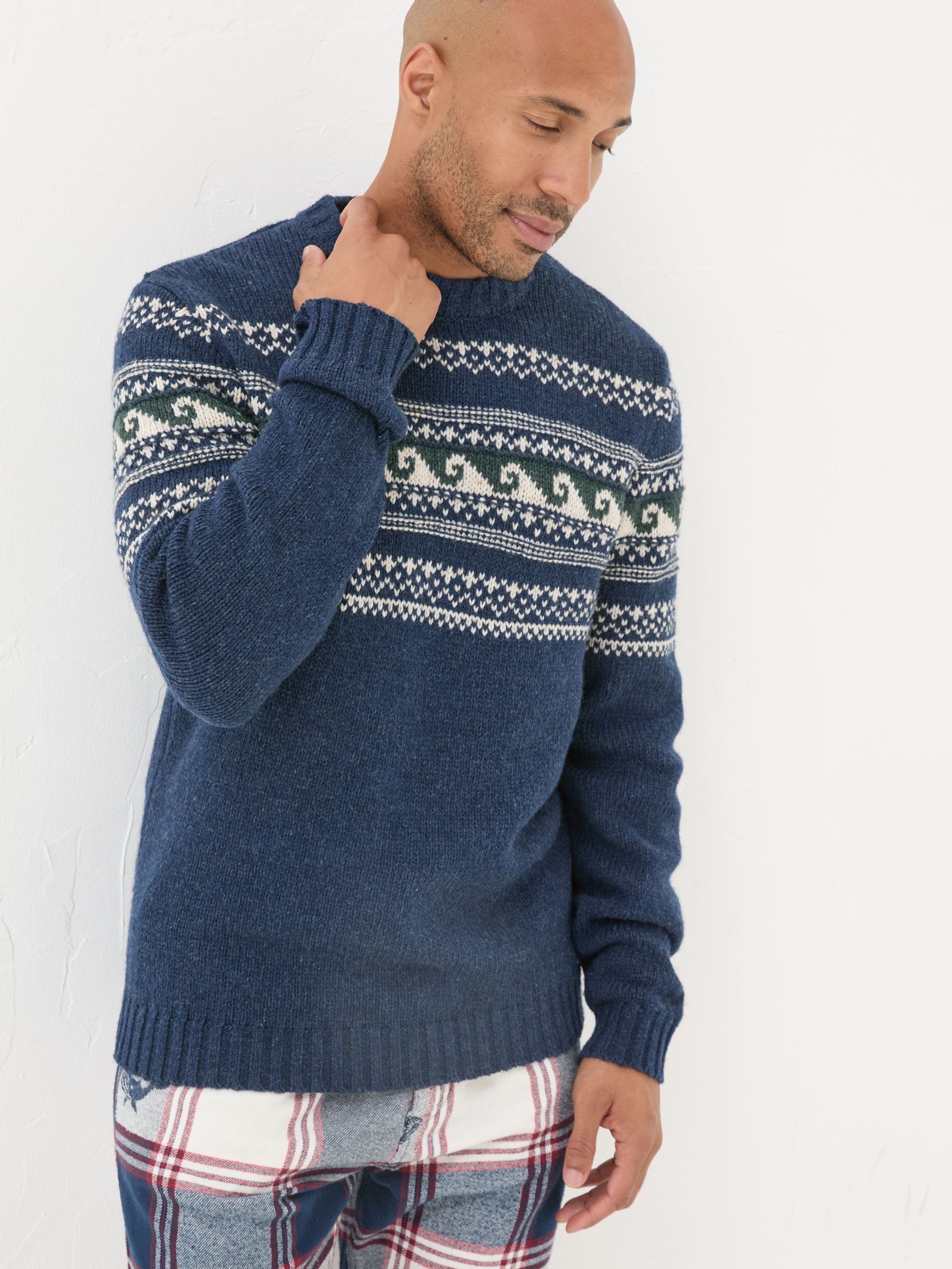 Navy Shelter Wave Jumper (E36423) | £30