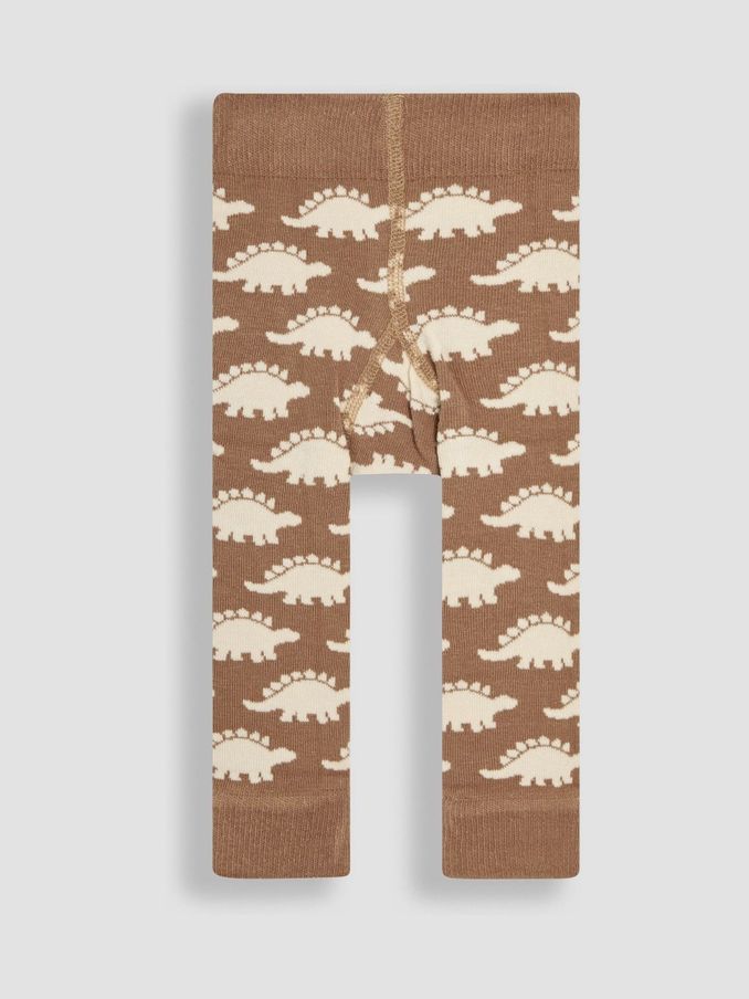 Natural Dinosaur Knitted Leggings (E37618) | £5