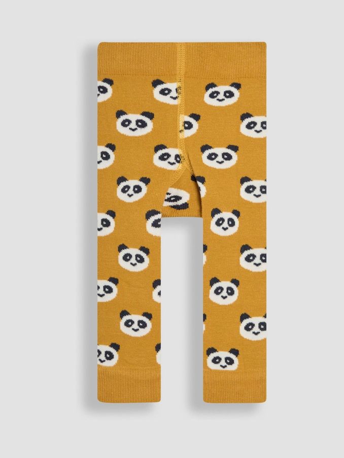 Yellow Panda Knitted Leggings (E37637) | £5