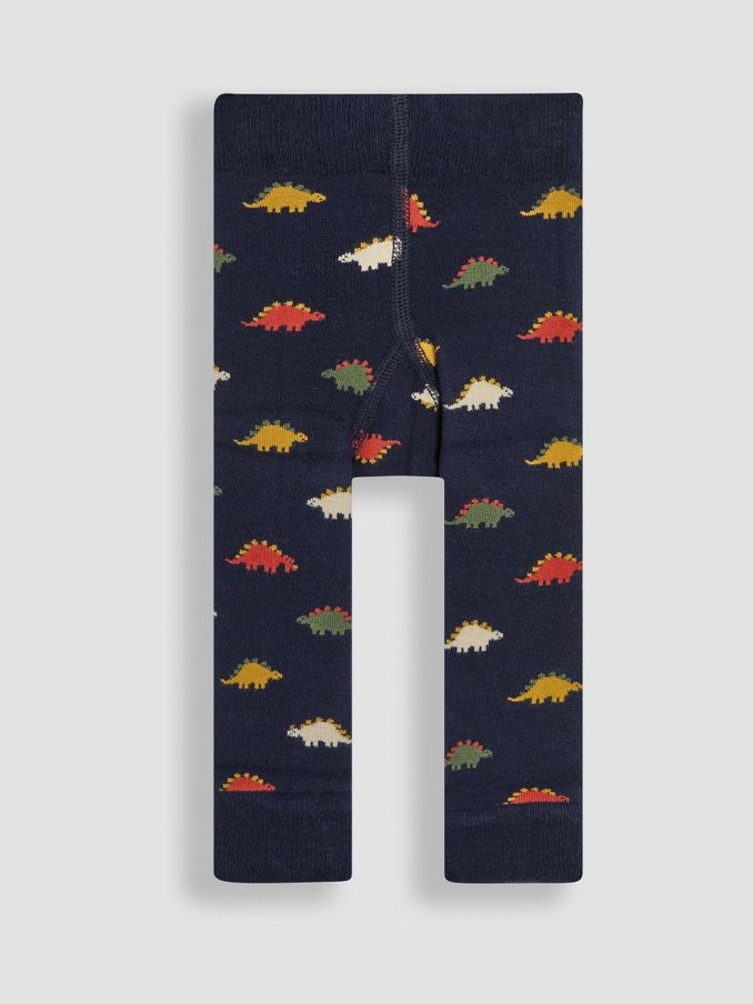 Navy Dinosaur Extra Thick Leggings (E37639) | £5