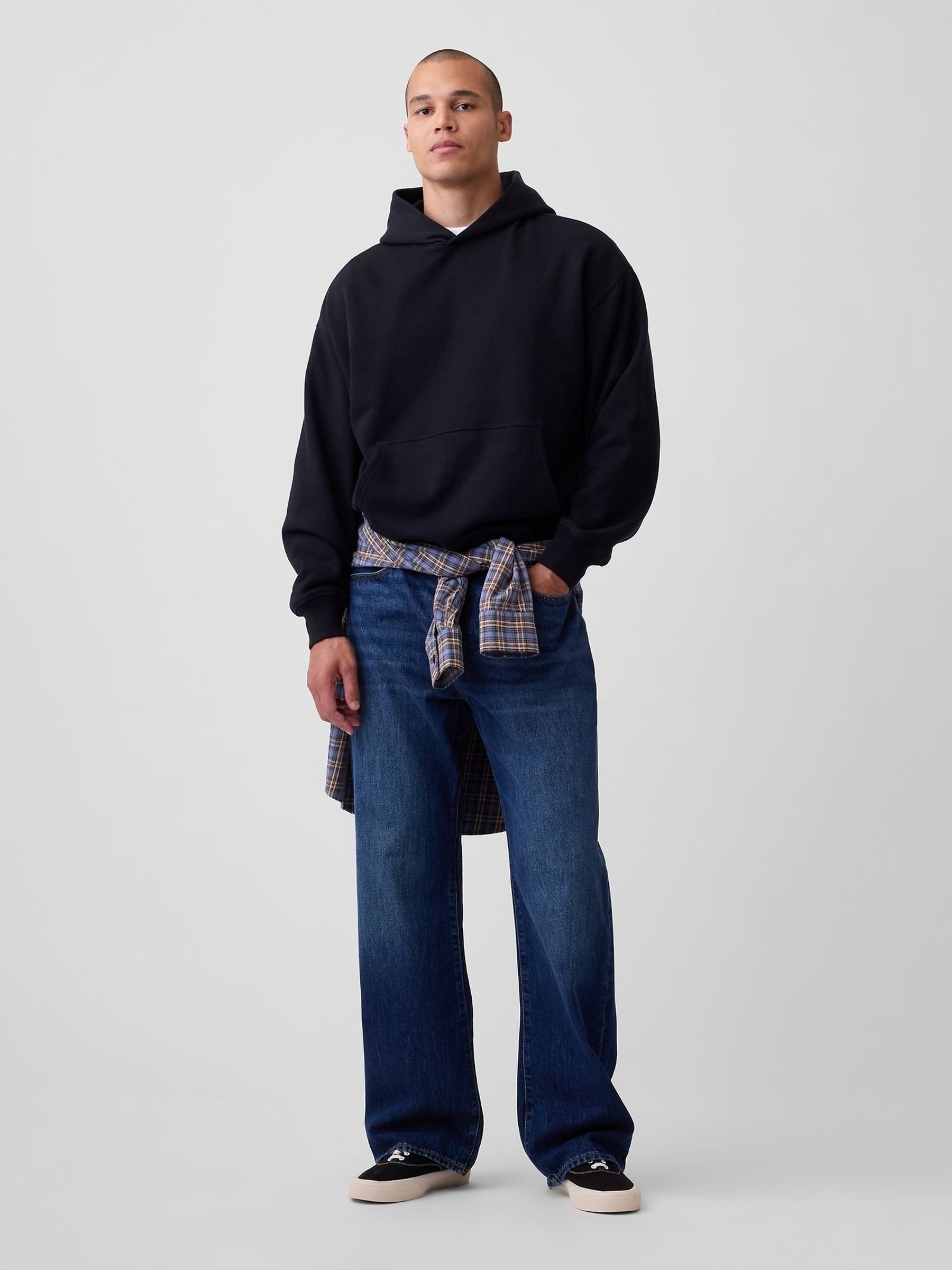 Black - Regular Heavyweight Oversized Hoodie